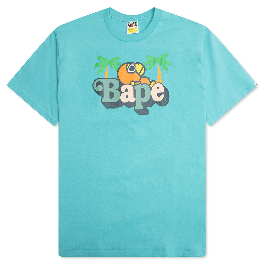 A BATHING APE Colors Milo on Bape Summer Tee - Blue