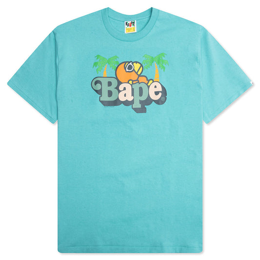 A BATHING APE Colors Milo on Bape Summer Tee - Blue
