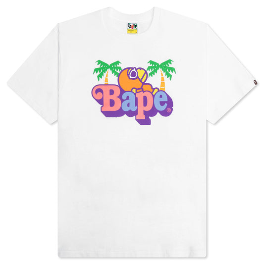 A BATHING APE Colors Milo on Bape Summer Tee - White