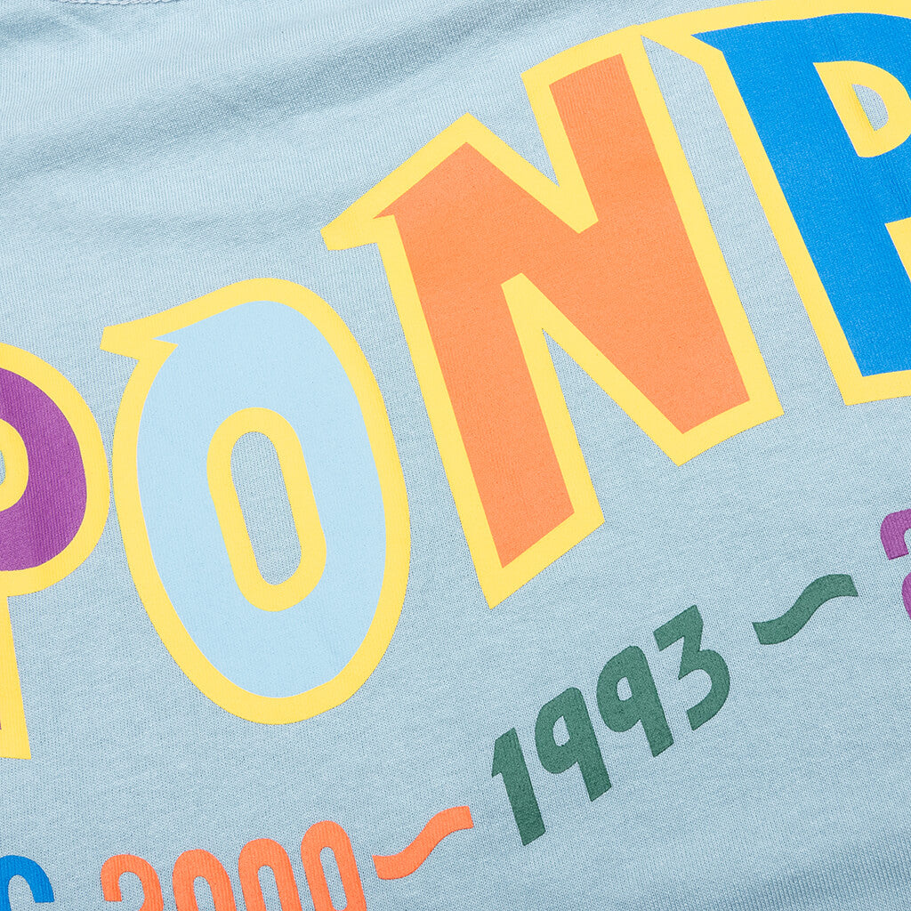 A BATHING APE Colors Shark Ponr Tee - Sax
