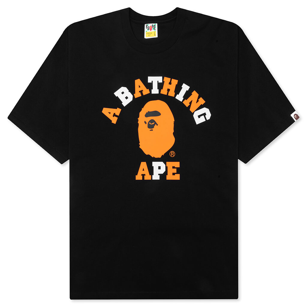 A BATHING APE Feature x Bape College Relaxed Fit Tee - Black