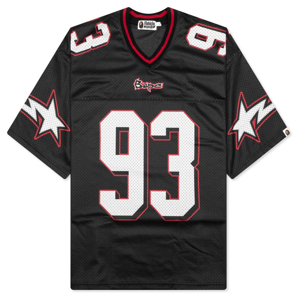 A BATHING APE Football Relaxed Fit Tee - Black