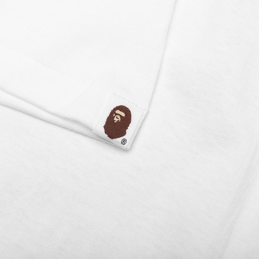 A BATHING APE Hand Draw Pattern Tee - White
