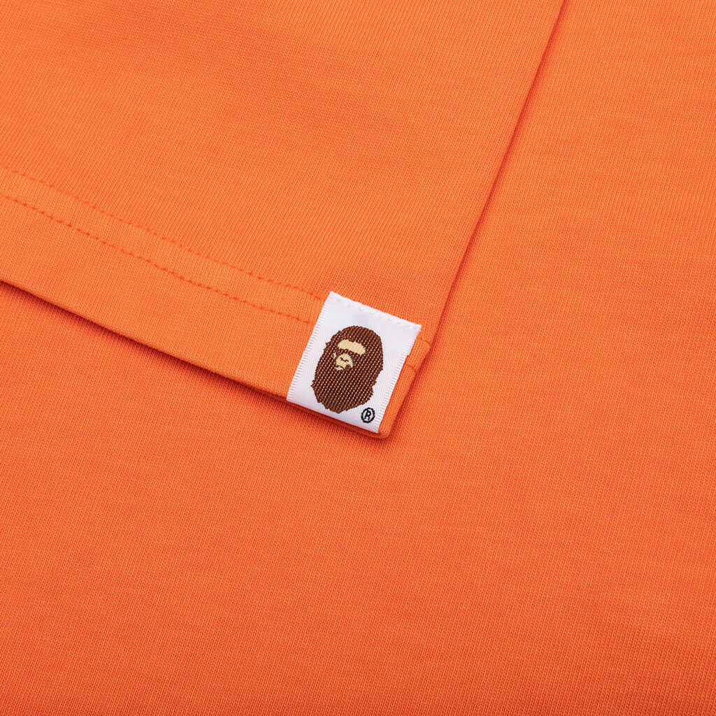 A BATHING APE Mad College Garment Dyed Relaxed Fit Tee - Orange