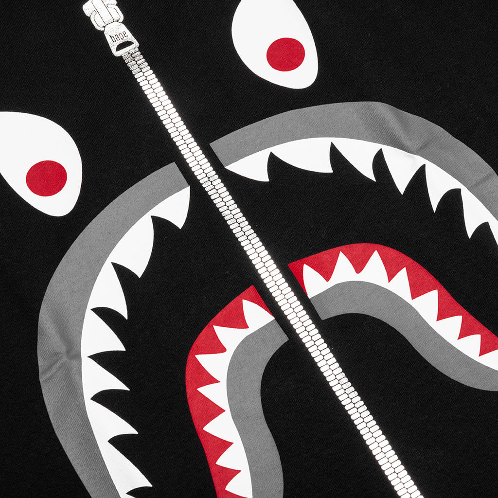 A BATHING APE Mad Shark Tee - Black