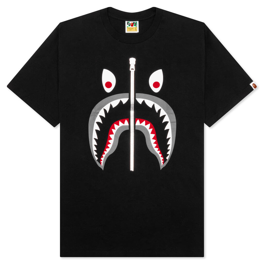 A BATHING APE Mad Shark Tee - Black