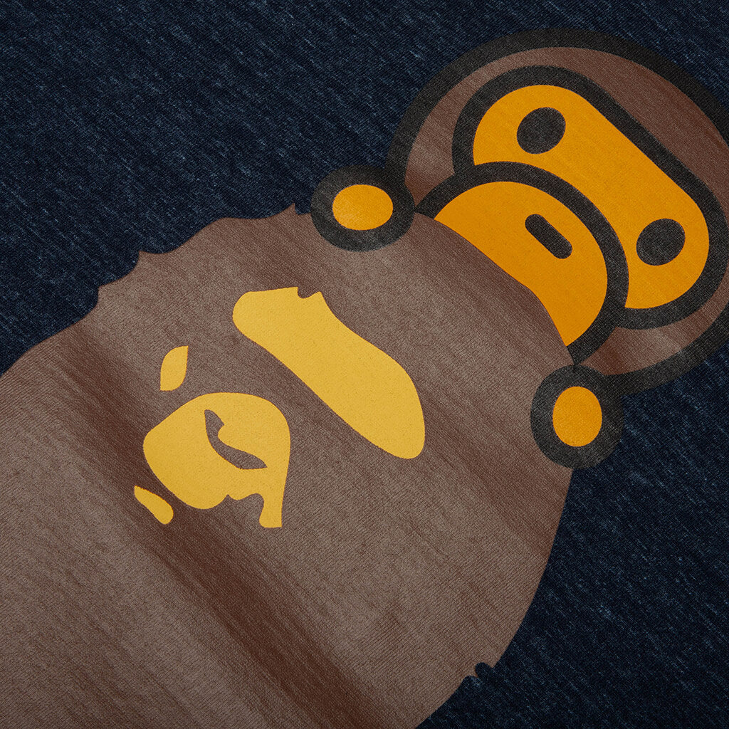 A BATHING APE Milo On Ape Head Tee - Navy