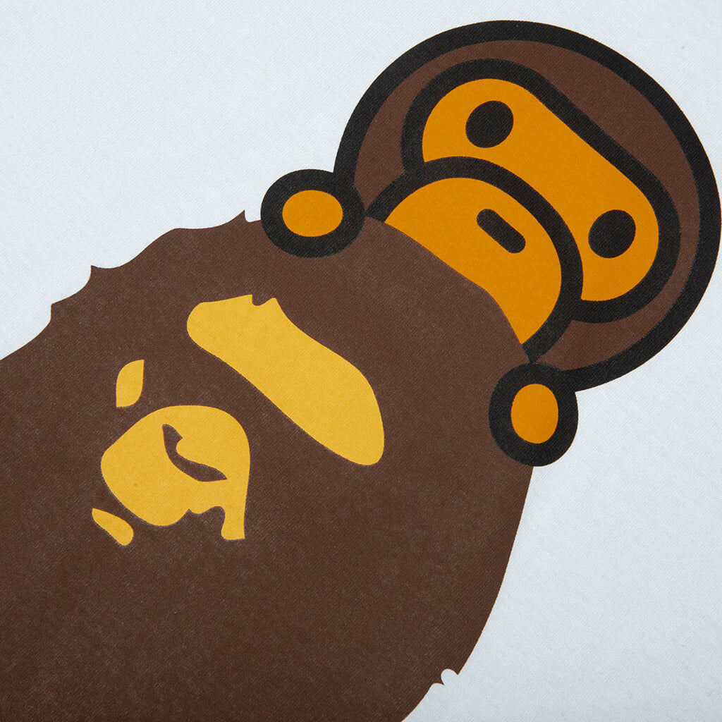 A BATHING APE Milo On Ape Head Tee - Sax