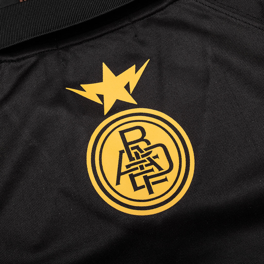 A BATHING APE Multi Logo Relaxed Fit Soccer Jersey - Black