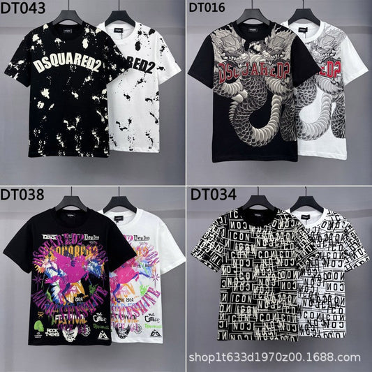 The Dsquared2 T-Shirt is fully printed with the new dragon pattern NextBlock