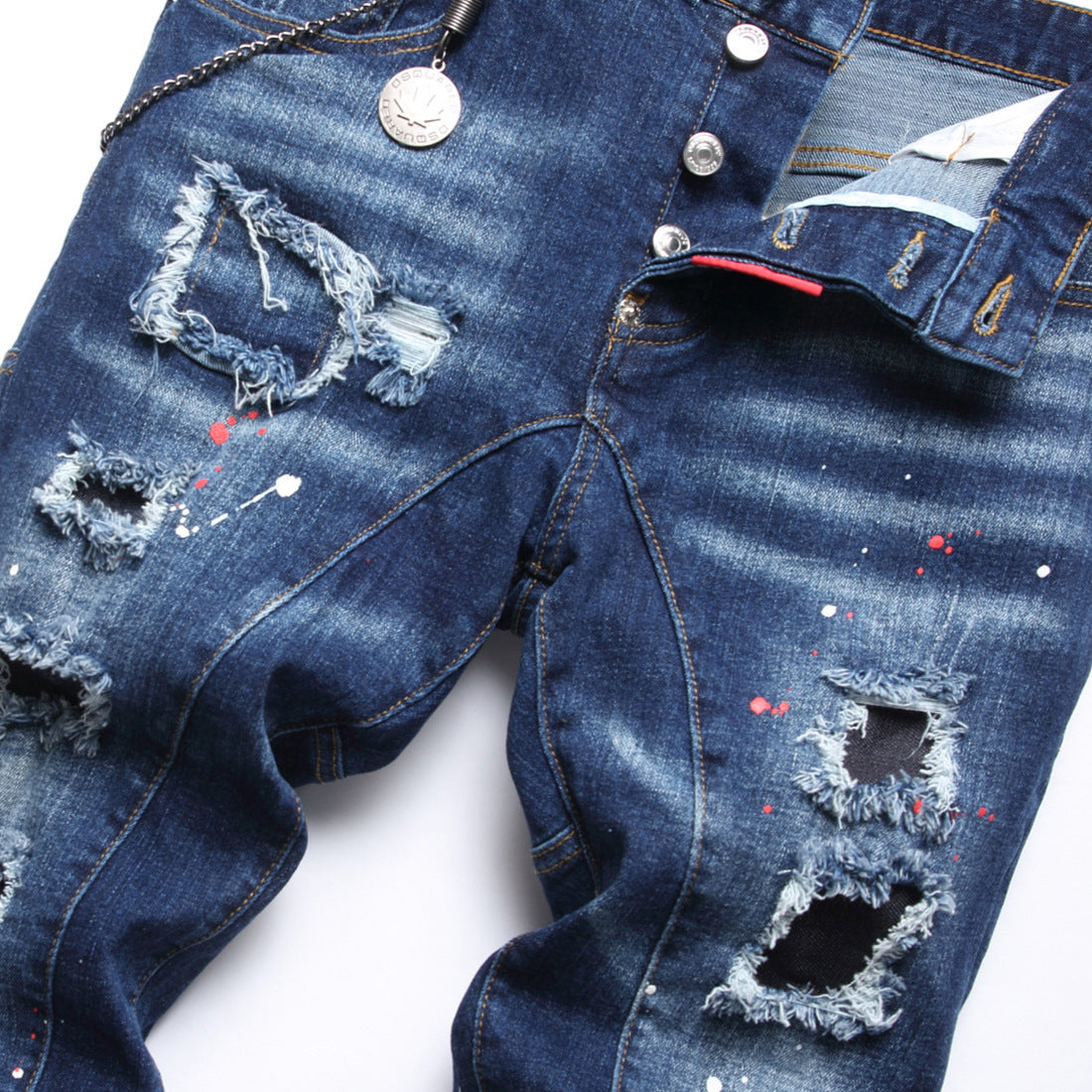 Dsquared2 Jeans Distressed Slim-fit Stretch Jeans NextBlock