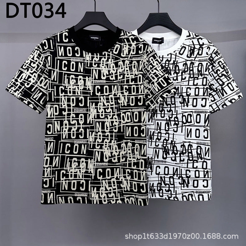 The Dsquared2 T-Shirt is fully printed with the new dragon pattern NextBlock