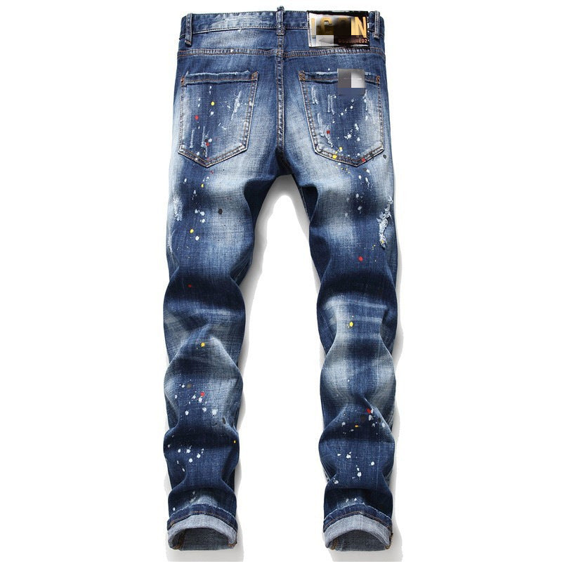 Dsquared2 Jeans Emblem Embroidered Stretch Jeans NextBlock