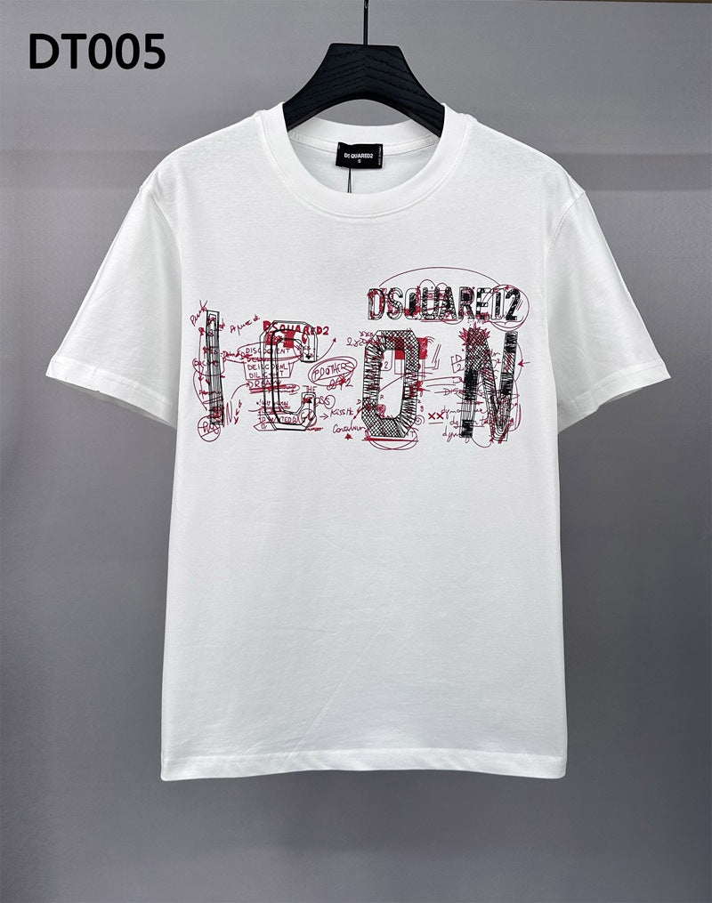 Dsquared2 T-Shirt Crew Neck Cotton Bottom Shirt NextBlock