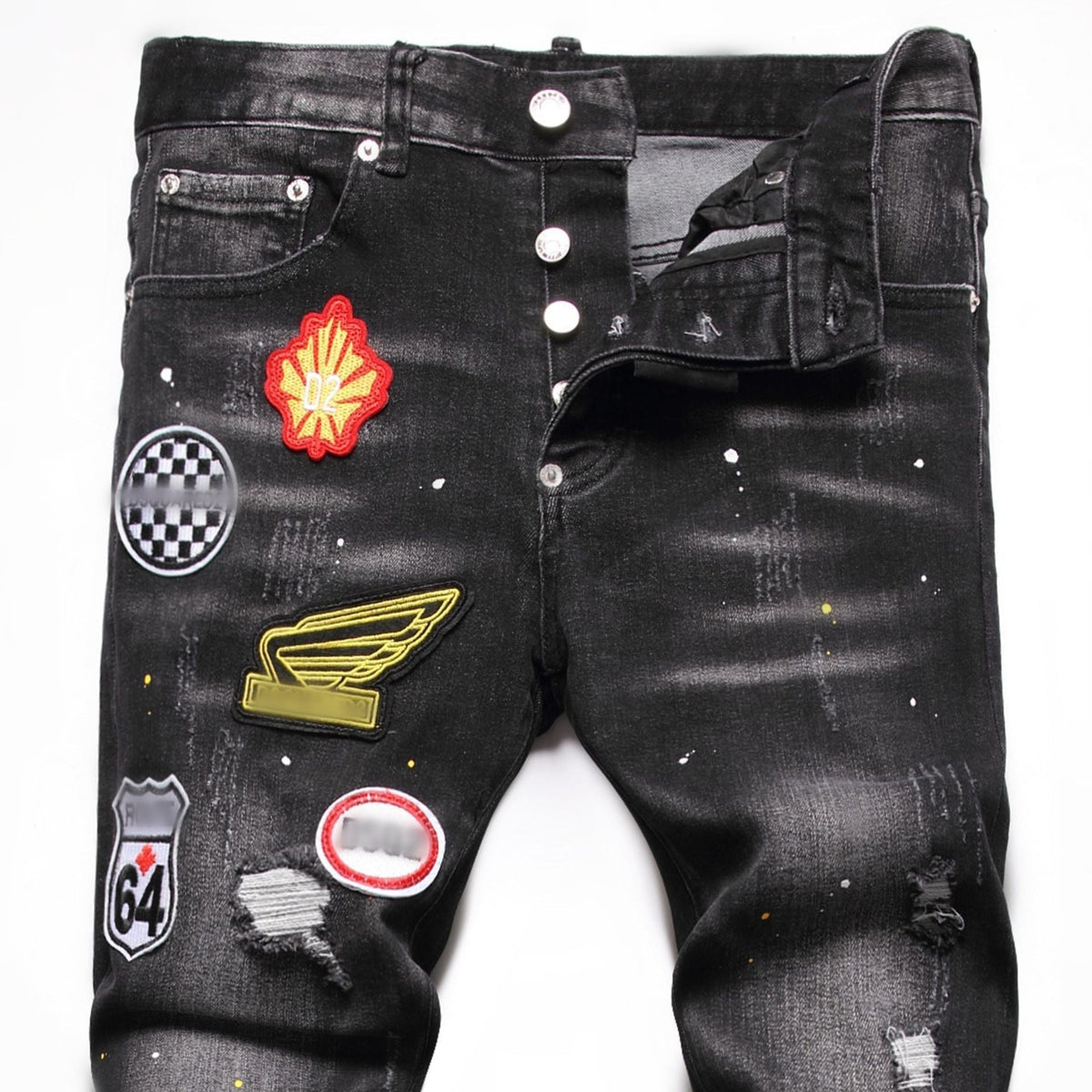 Dsquared2 Jeans Ripped Stretch Jeans NextBlock