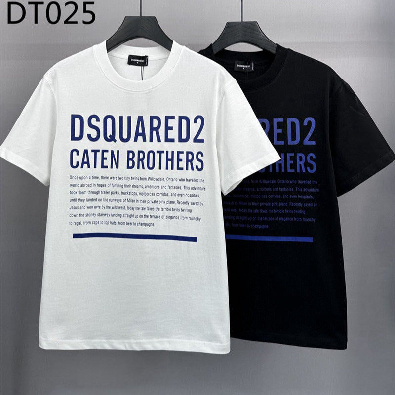 Dsquared2 T-Shirt Crew Neck Cotton Bottom Shirt NextBlock