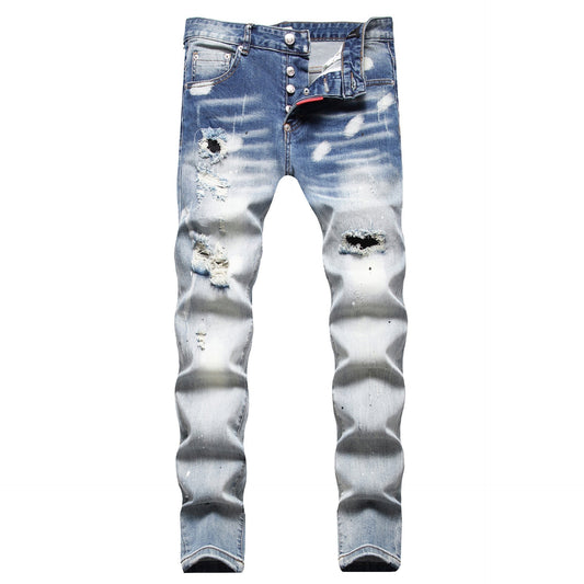 Dsquared2 Jeans Distressed Slim-fit Stretch Jeans NextBlock