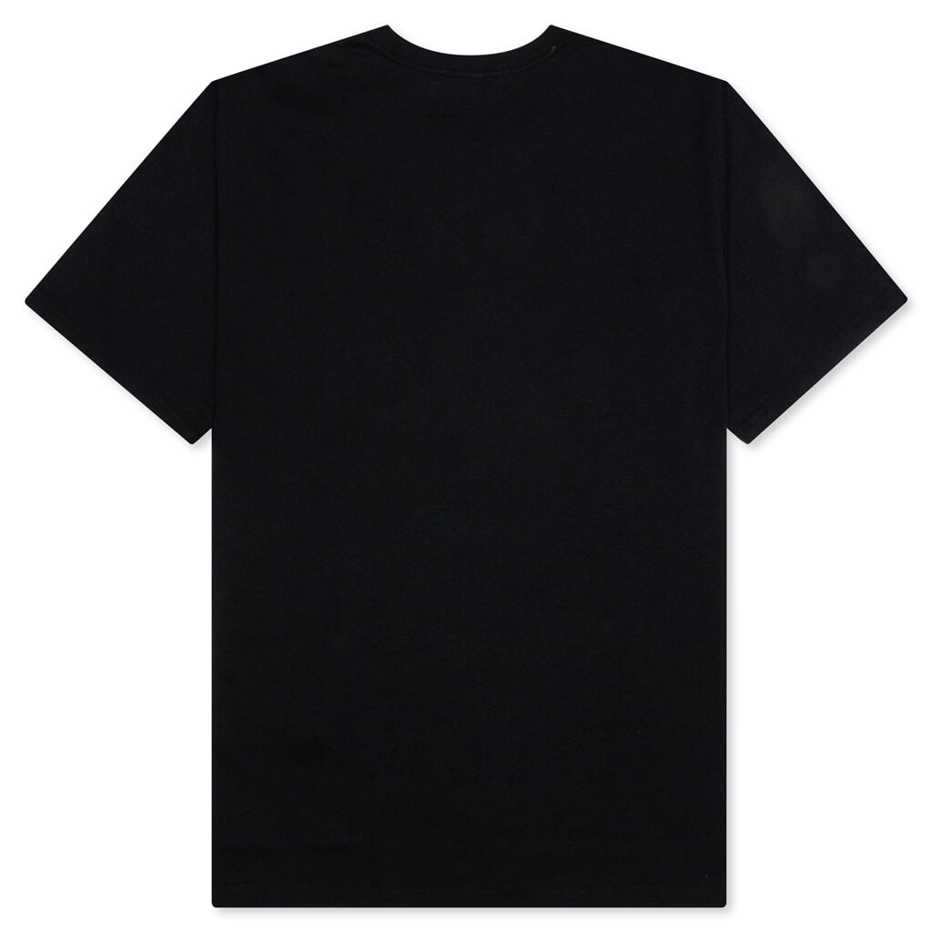 A BATHING APE Overprinted College Tee - Black