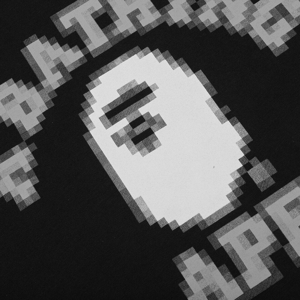 A BATHING APE Pixal College Relaxed Fit Tee - Black
