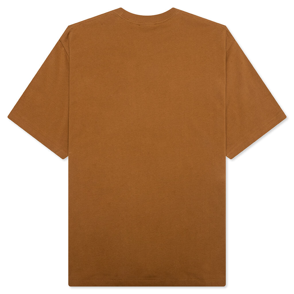 A BATHING APE STA Houndstooth College Relaxed Fit Tee - Brown