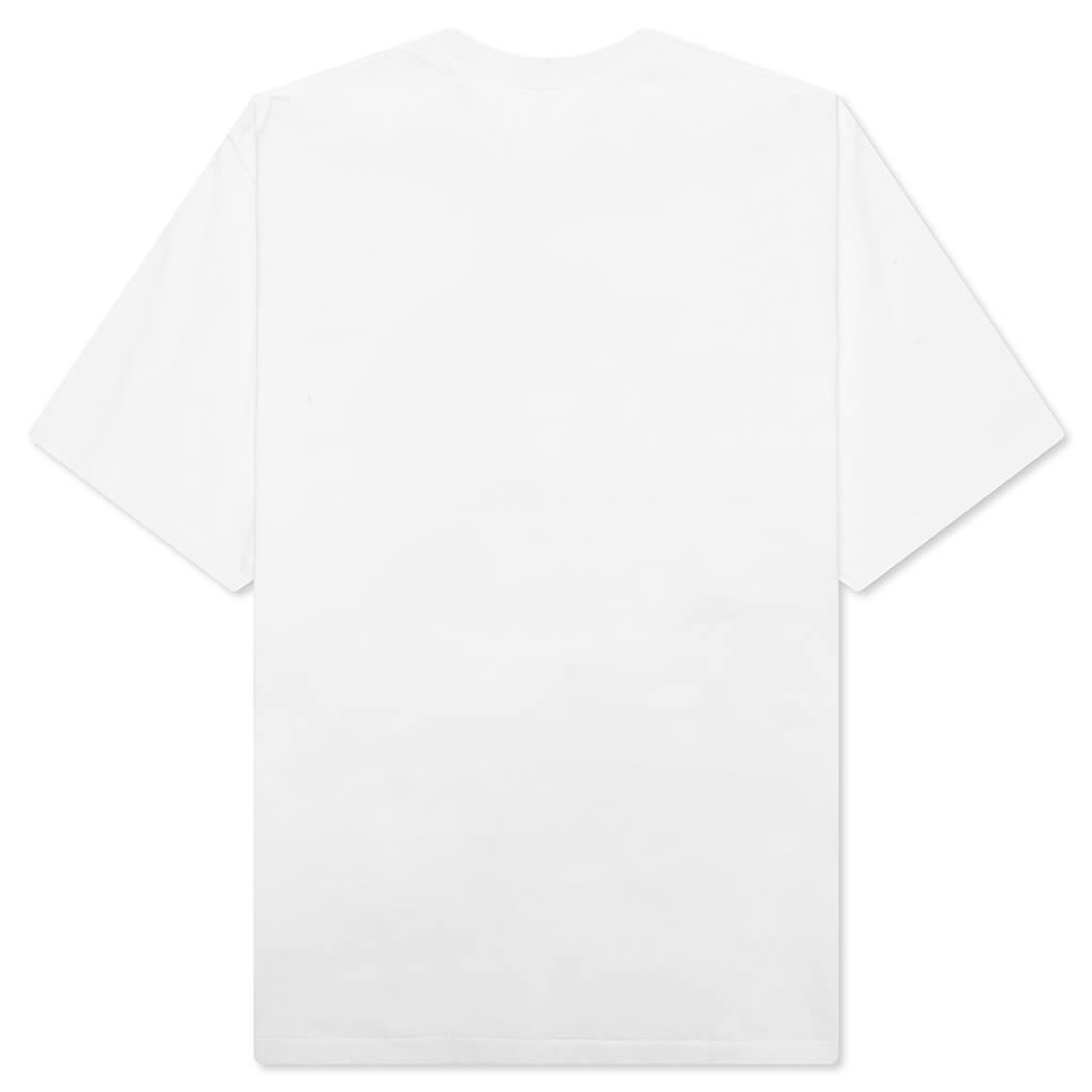 A BATHING APE STA Houndstooth College Relaxed Fit Tee - White