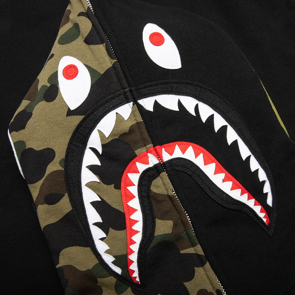 A BATHING APE Shark Full Zip Hoodie - Black
