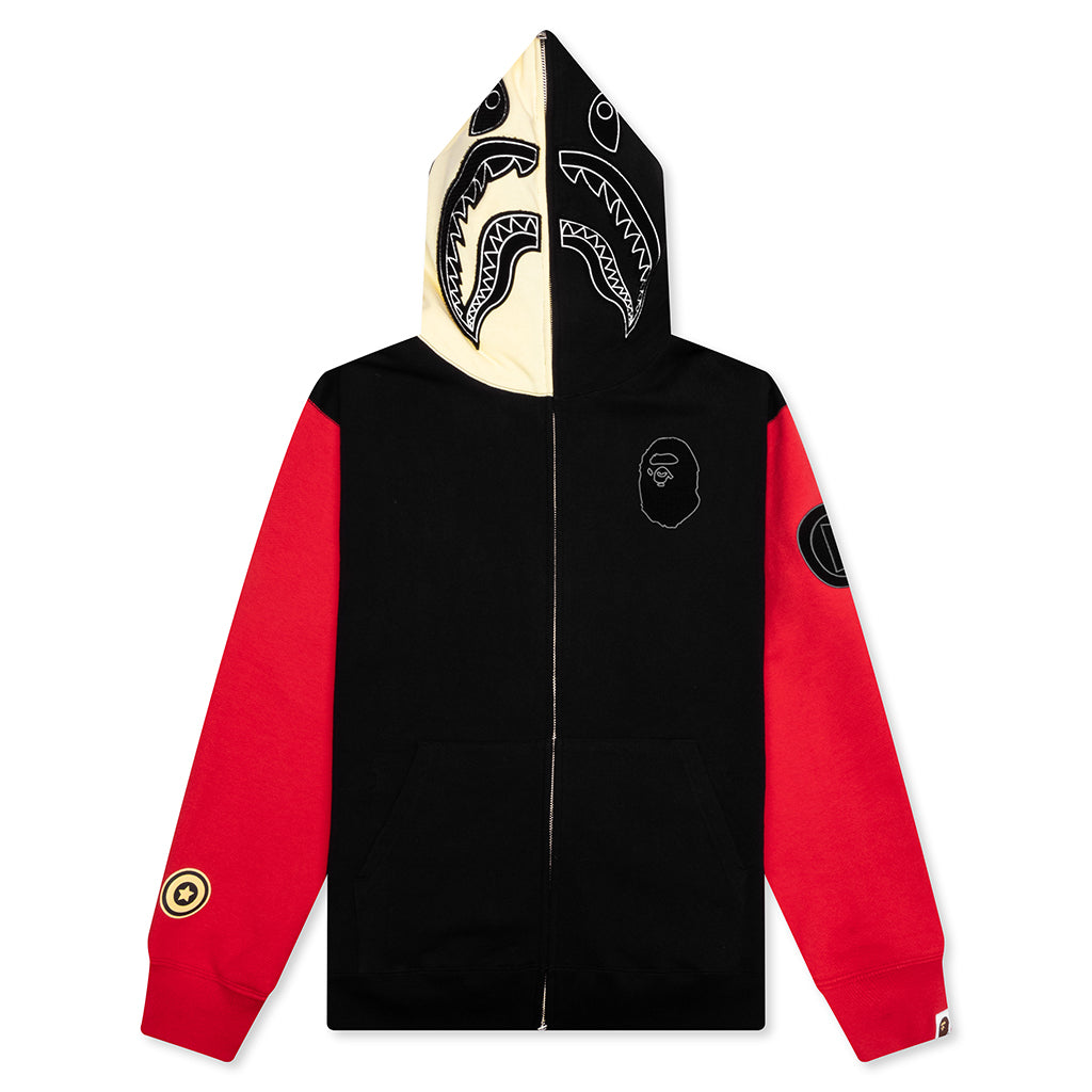 A BATHING APE Shark Full Zip Hoodie China - Black