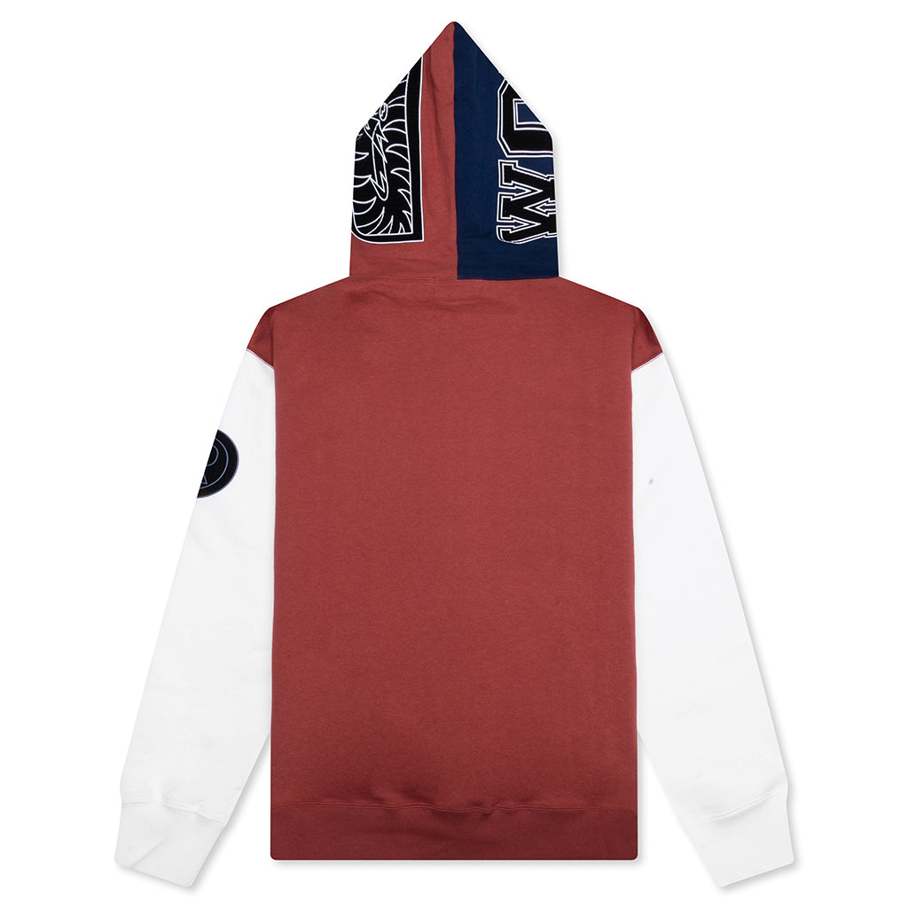A BATHING APE Shark Full Zip Hoodie France - Burgundy