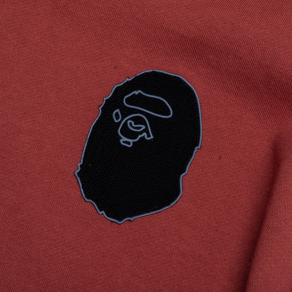 A BATHING APE Shark Full Zip Hoodie France - Burgundy
