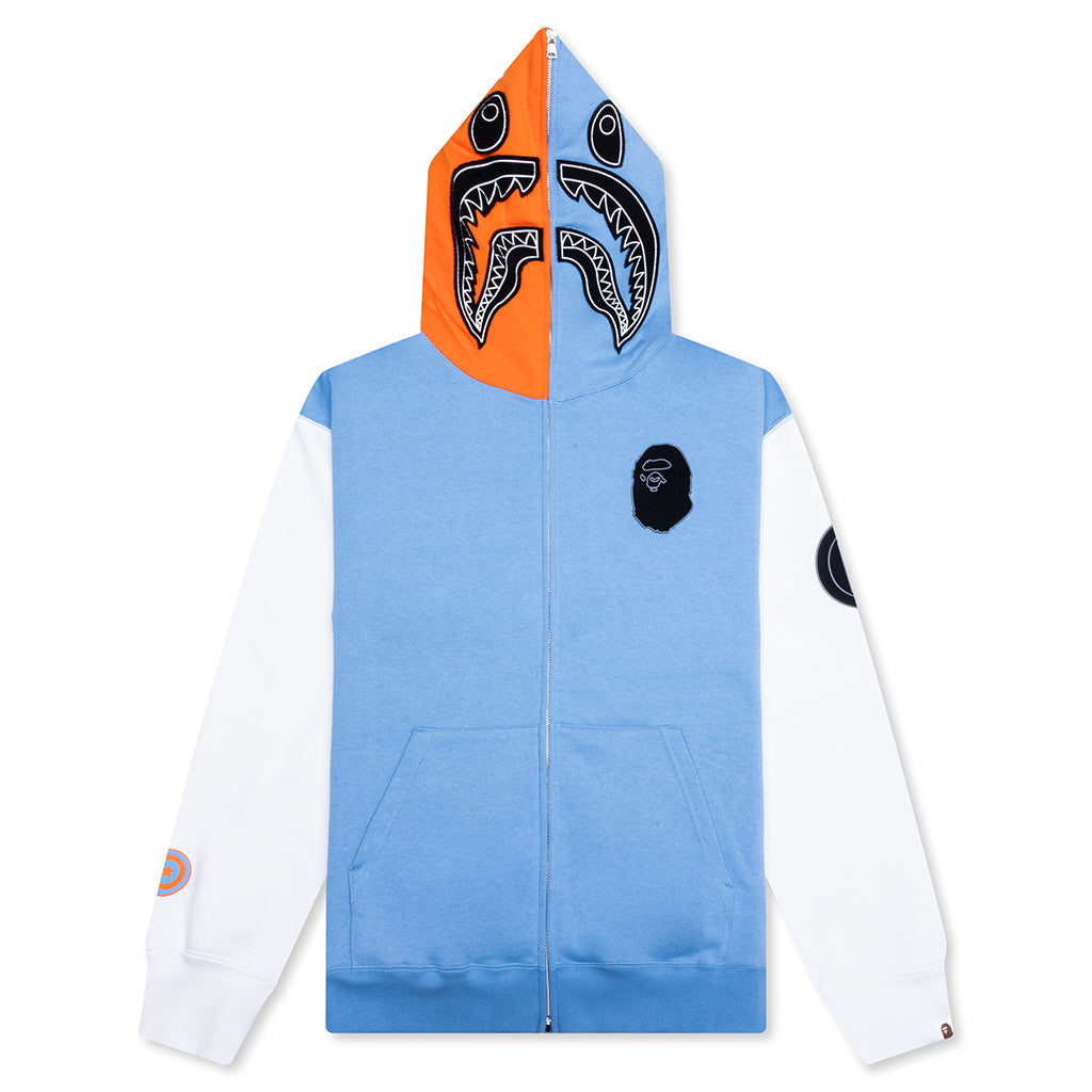 A BATHING APE Shark Full Zip Hoodie Indonesia - Blue