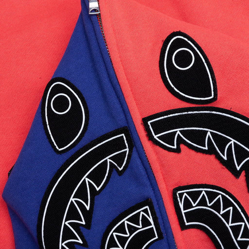A BATHING APE Shark Full Zip Hoodie Japan - Red