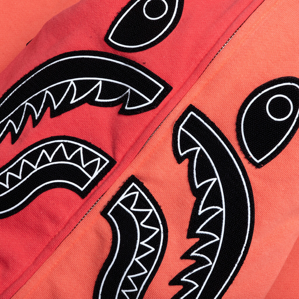 A BATHING APE Shark Full Zip Hoodie Korea - Orange