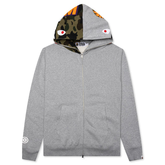 A BATHING APE Shark Full Zip Hoodie - Grey