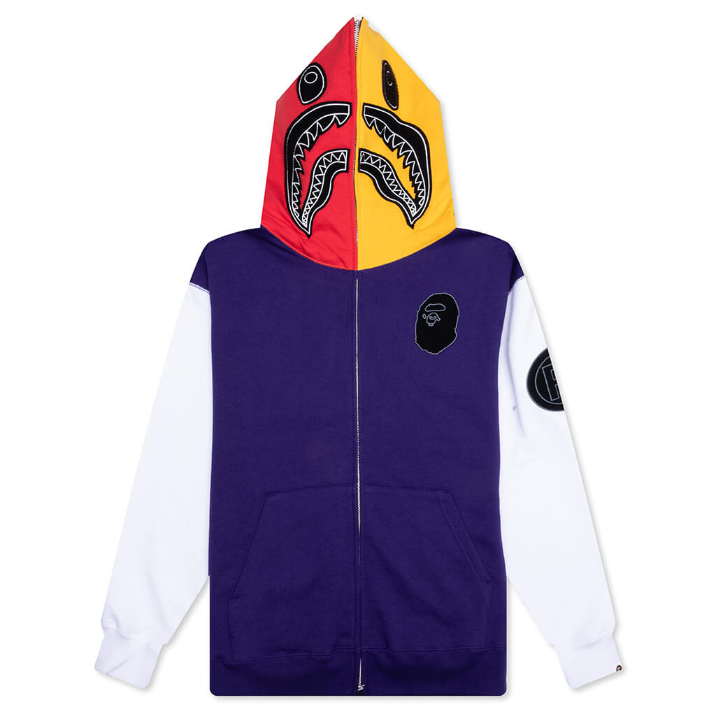 A BATHING APE Shark Full Zip Hoodie US - Navy