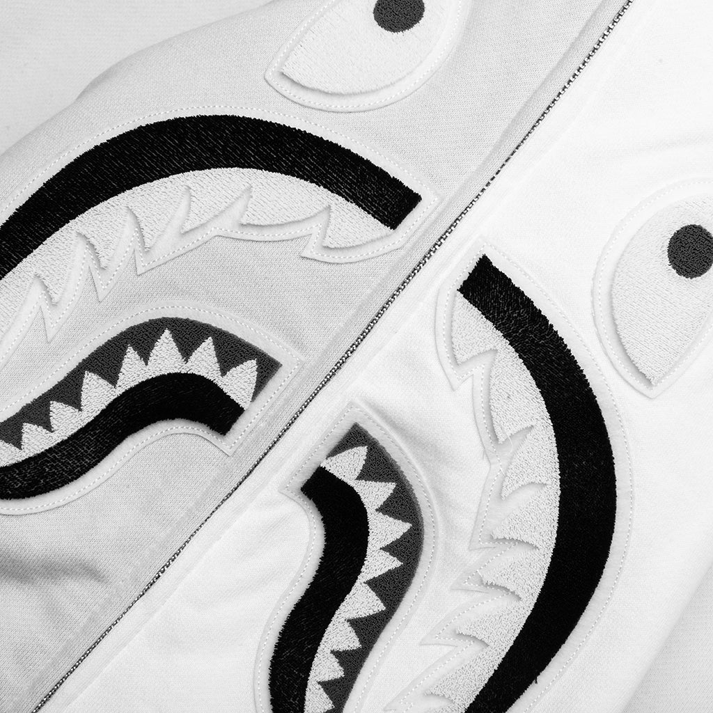 A BATHING APE Shark Full Zip Hoodie #1 - Gray