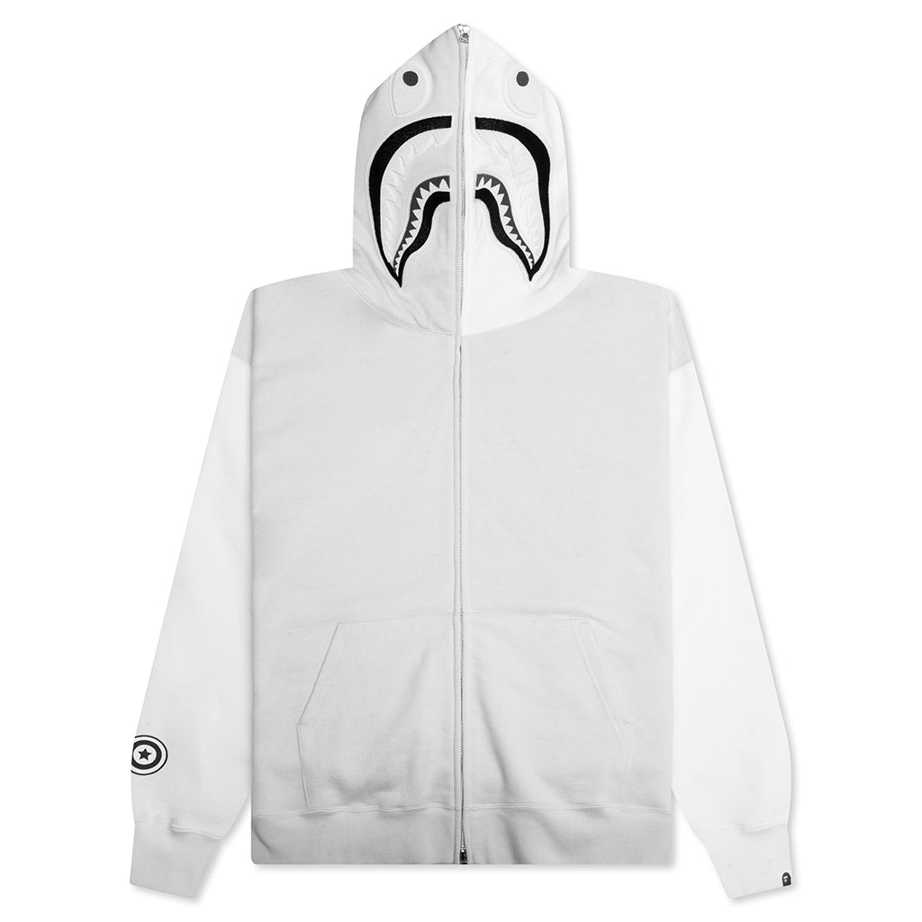 A BATHING APE Shark Full Zip Hoodie #1 - Gray