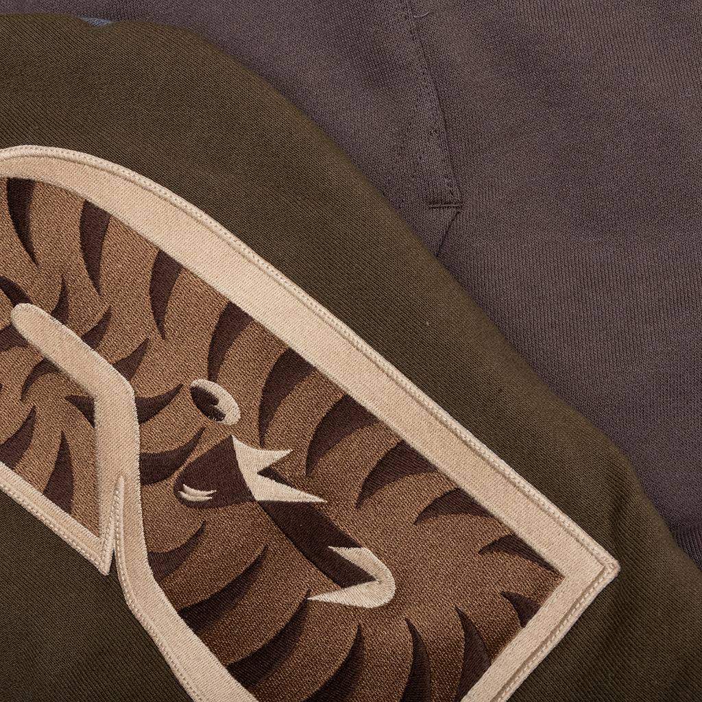 A BATHING APE Shark Full Zip Hoodie #2 - Beige