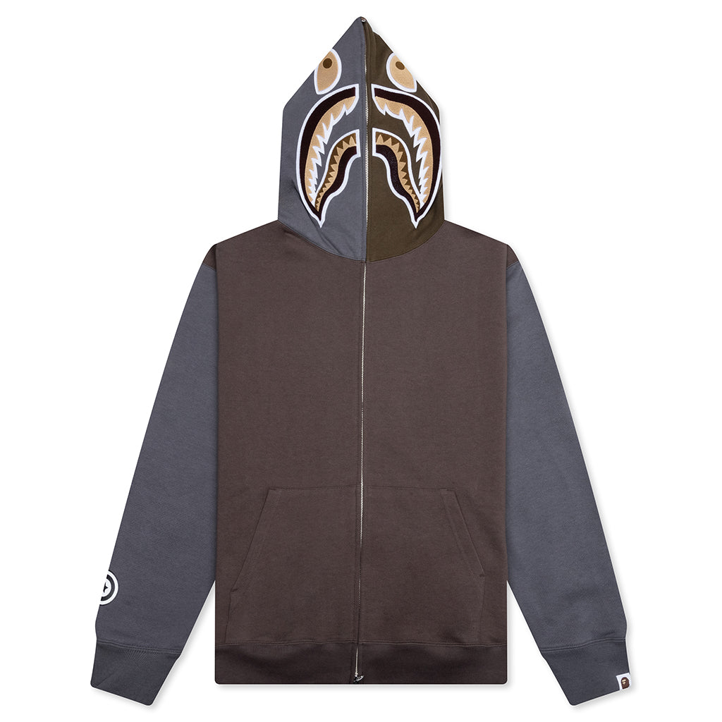A BATHING APE Shark Full Zip Hoodie #2 - Beige