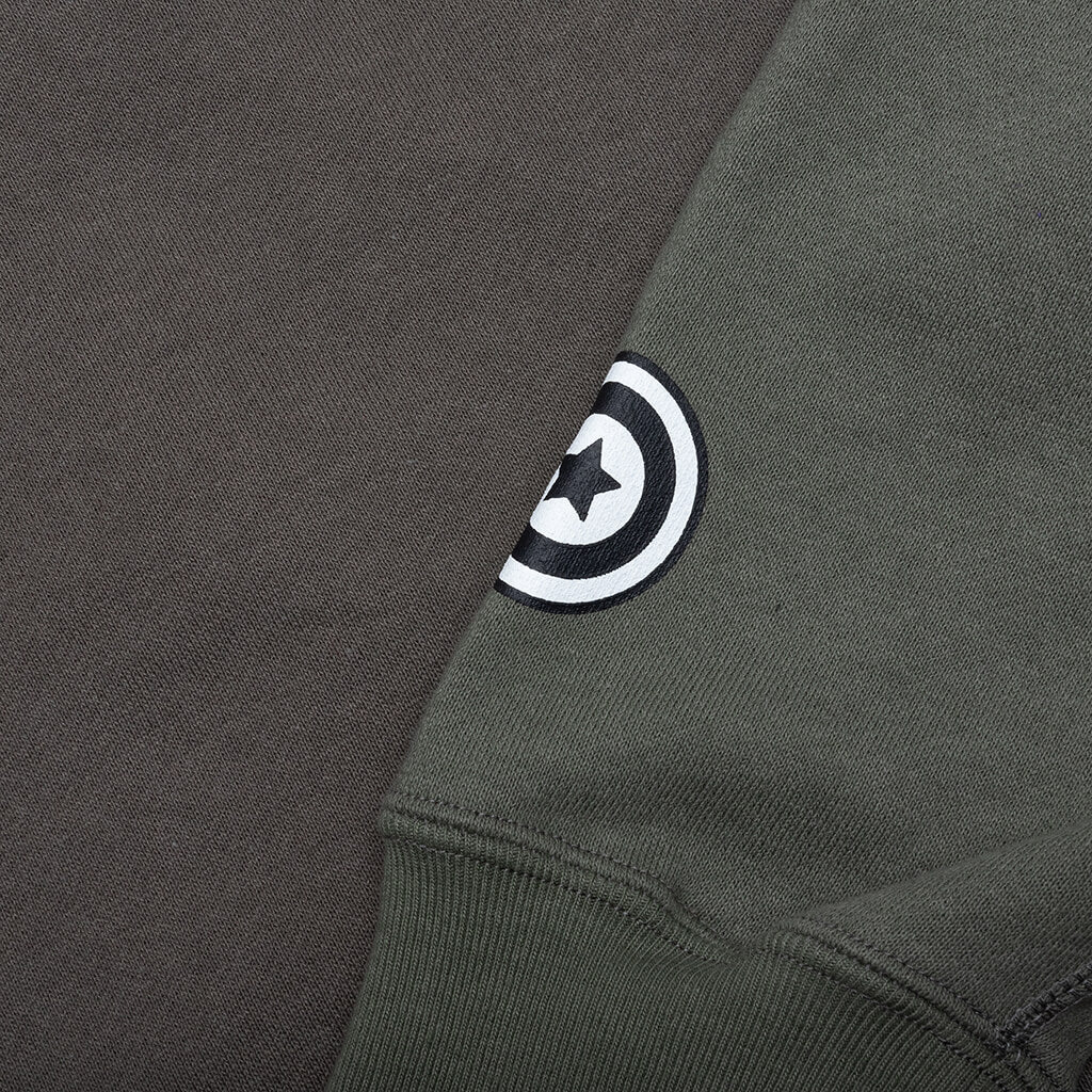 A BATHING APE Shark Full Zip Hoodie #2 - Olive Drab