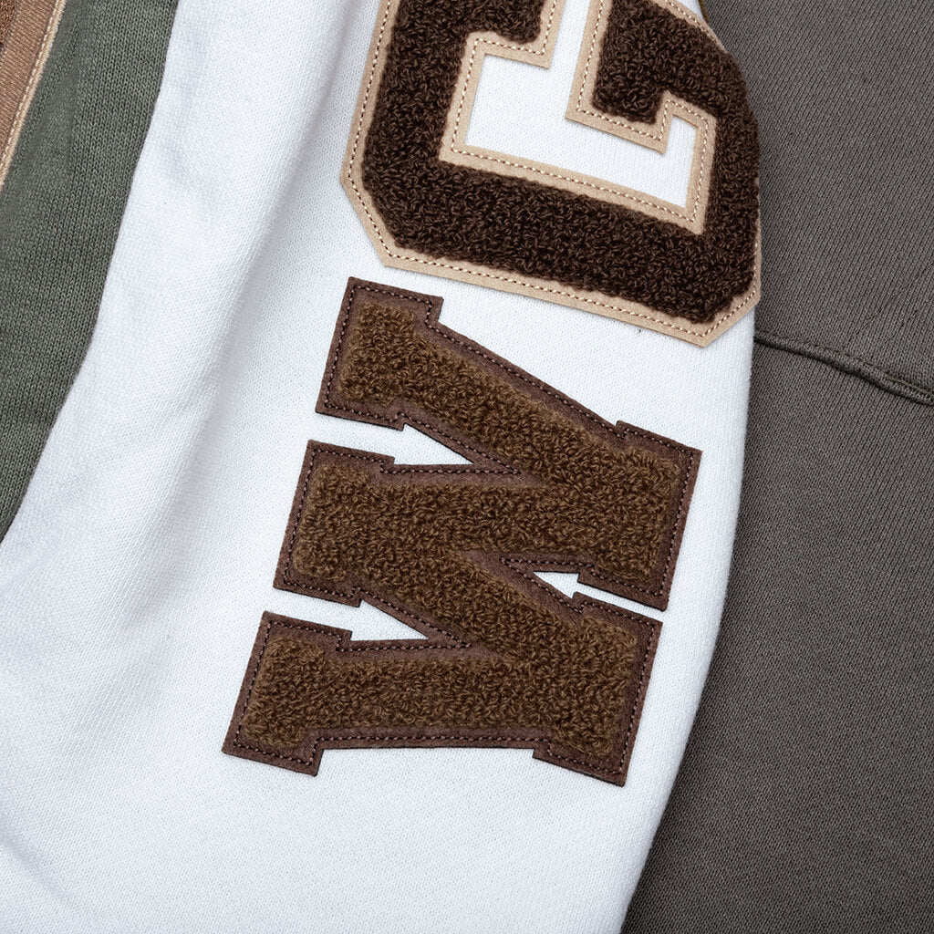 A BATHING APE Shark Full Zip Hoodie #2 - Olive Drab