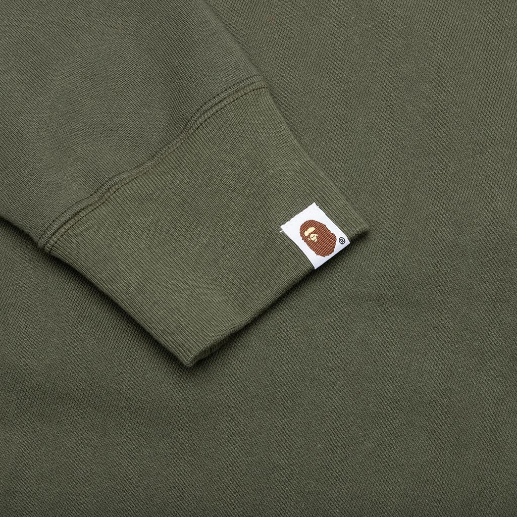 A BATHING APE Shark Pullover Hoodie - Olive Drab