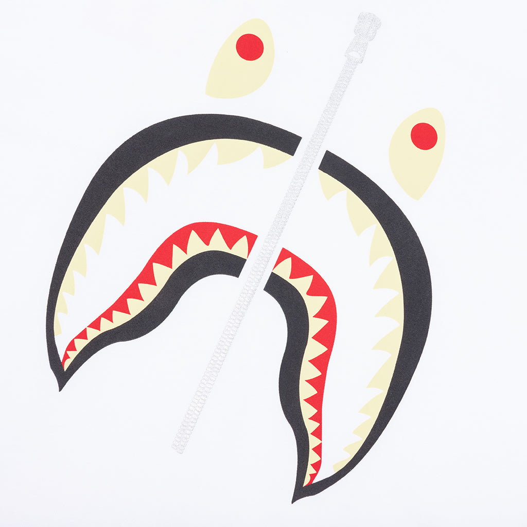A BATHING APE Shark Tee China - White