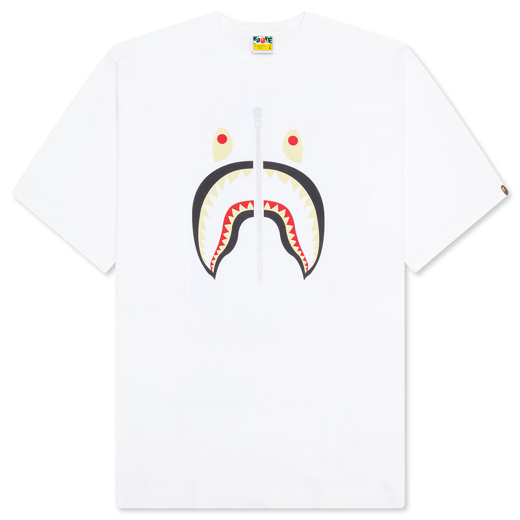 A BATHING APE Shark Tee China - White