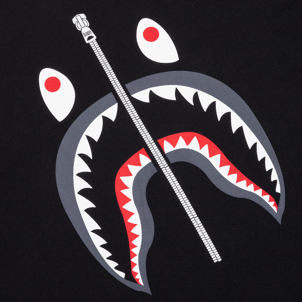 A BATHING APE Shark Tee UK - Black