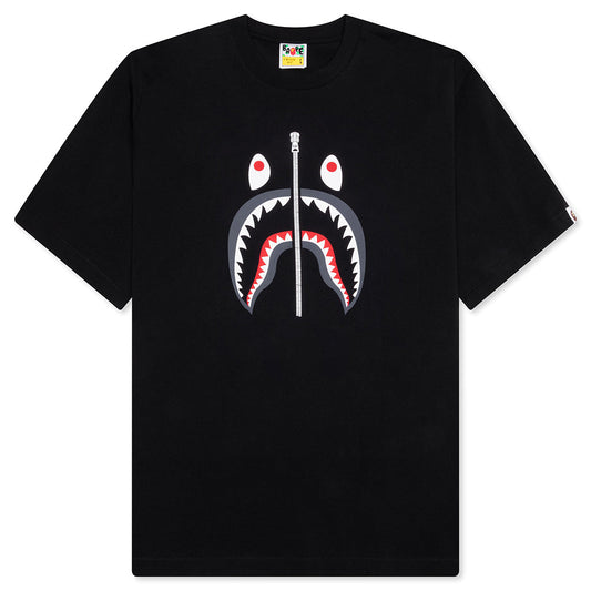 A BATHING APE Shark Tee UK - Black