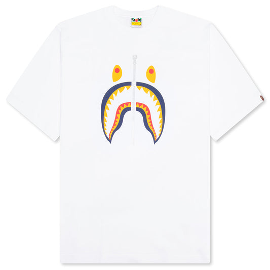 A BATHING APE Shark Tee US - White