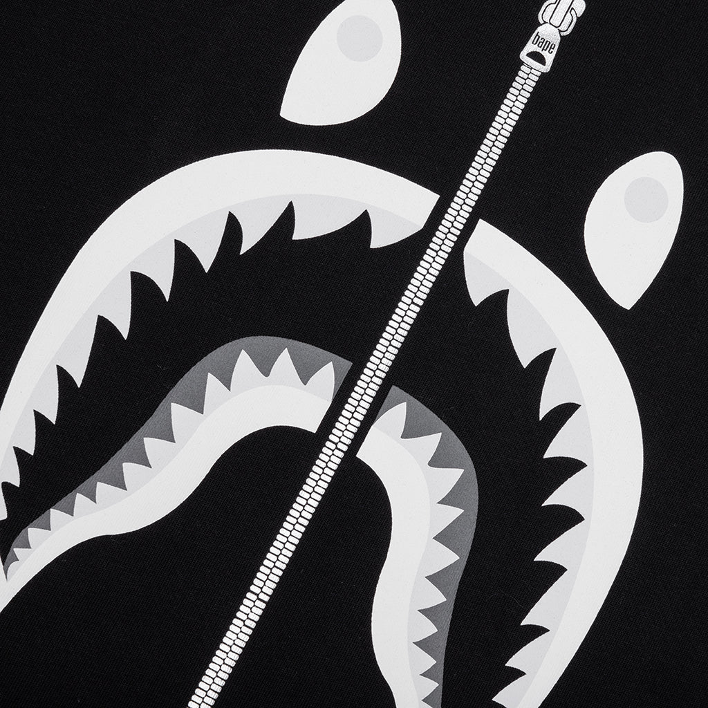 A BATHING APE Shark Tee #1 - Black