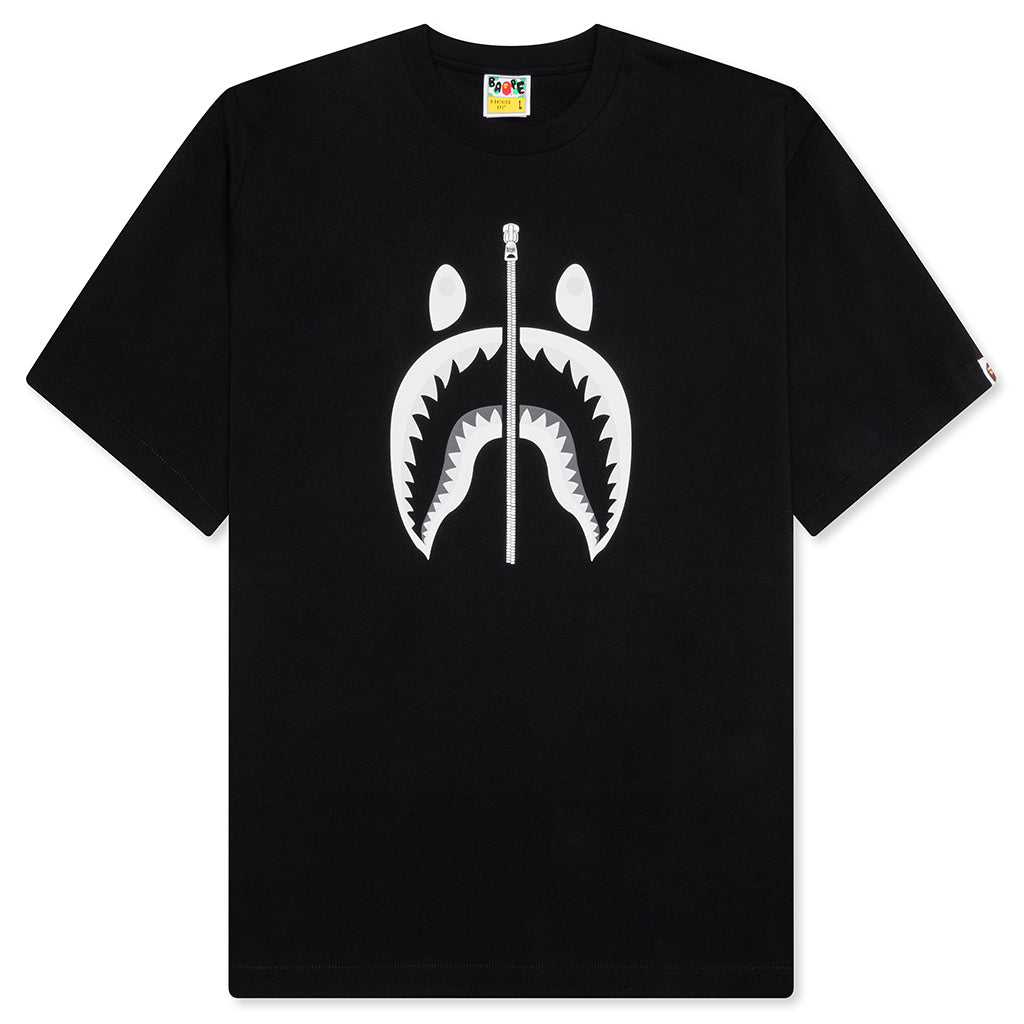 A BATHING APE Shark Tee #1 - Black
