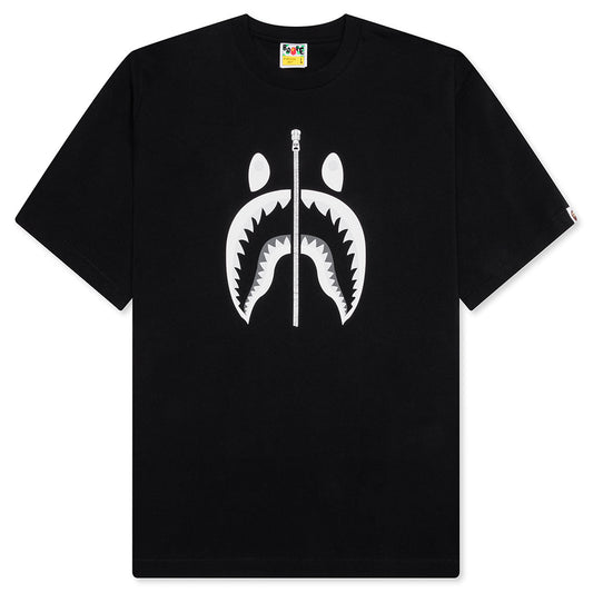A BATHING APE Shark Tee #1 - Black