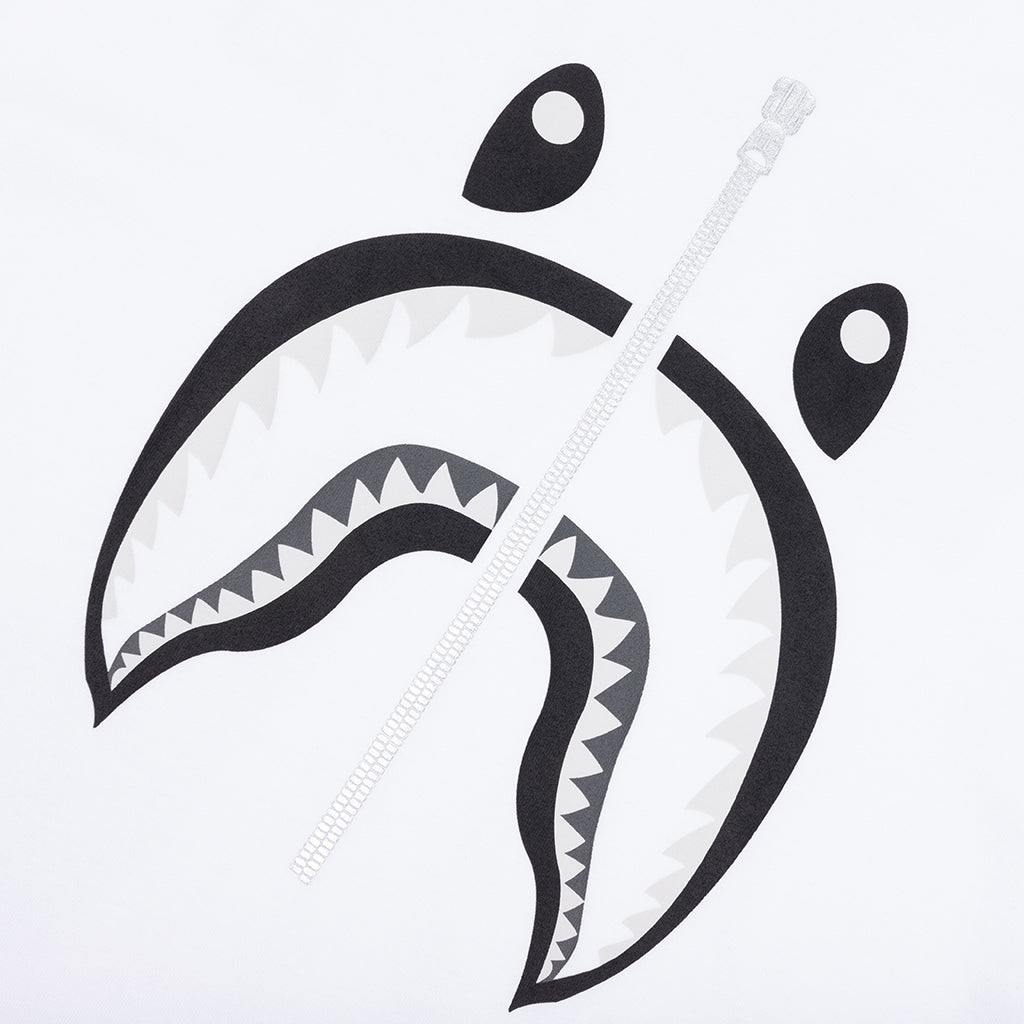 A BATHING APE Shark Tee #1 - White